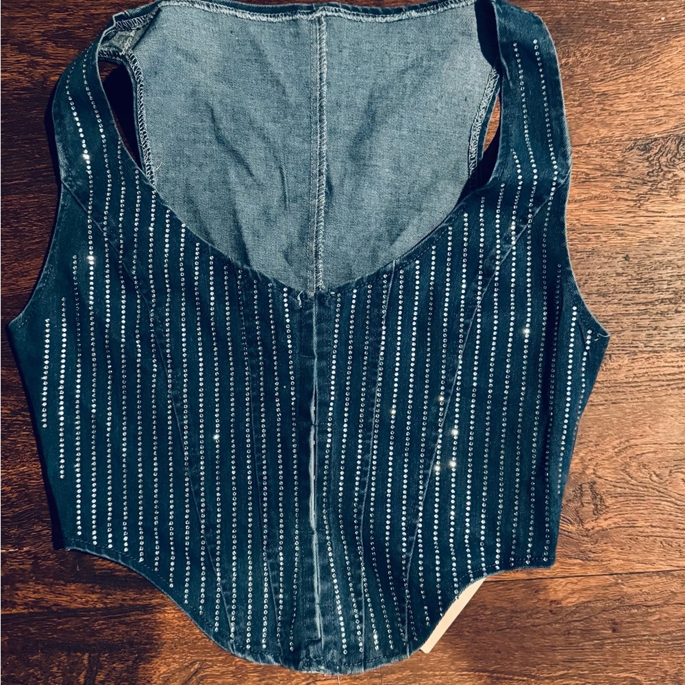 Denim top